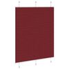 vidaXL Plisserad persienn Bordeaux r&ouml;d 105x100 cm tyg bredd 104,4cm