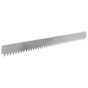 vidaXL Kant f&ouml;r gr&auml;smatta 10 st 103 x 10 cm St&aring;l Silver