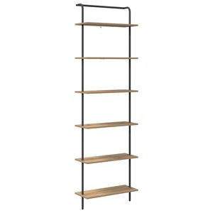 vidaXL Hyllsystem 6 niv&aring;er 60 x 24 x 203 cm Konstruerat tr&auml; Artisan Ek