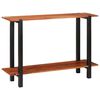 vidaXL Konsolbord med hylla Brun och svart 110 x 30 x 75 cm