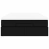 vidaXL Ottoman sängram med madrass svart 120x200 cm konstläder