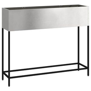 vidaXL H&ouml;jdtr&auml;dg&aring;rdsplanterare Silver 100 x 26 x 82 cm Rostfritt st&aring;l