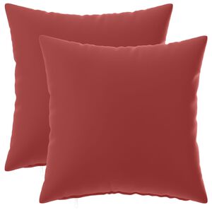 vidaXL Kudd&ouml;verdrag 2 pcs HEERLEN Vinr&ouml;d 30 x 30 cm Polyester