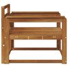 vidaXL Utomhus Mellansoffa Massivt Akaciatr&auml; Naturf&auml;rg