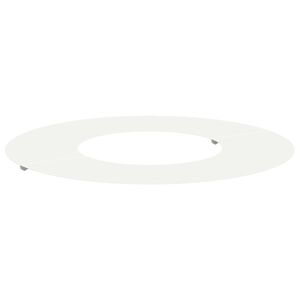 vidaXL l&auml;mplig f&ouml;r Flat tr&auml;dring Vit &Oslash;30/60 cm St&aring;l