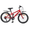 vidaXL Barncykel 24 Tum 6-Speed f&ouml;r 8-12 &aring;r gamla R&ouml;d