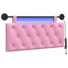 vidaXL H&auml;ngande s&auml;nggavel Med LED-lampa Rosa Tyg