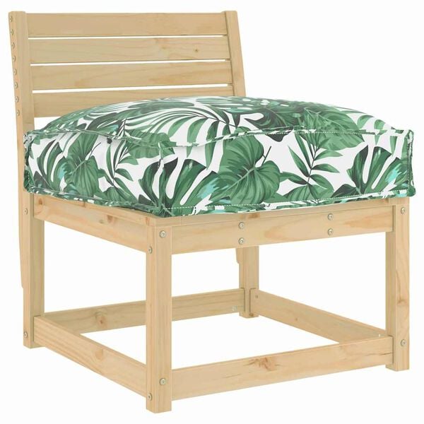 vidaXL Palldyna f&ouml;r sits Blommor Bladm&ouml;nster 60 x 40 x 8 cm Oxford tyg