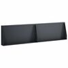 vidaXL St&ouml;dv&auml;gg 2 st 80 x 12 x 50 cm St&aring;l Antracit
