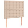 vidaXL S&auml;ngram utan madrass cappuccino 120x190 cm konstl&auml;der