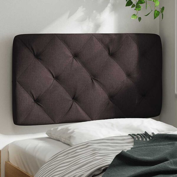 vidaXL Headboard Cushion Dark Brown 80 cm Fabric