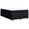 vidaXL Rams&auml;ng med madrass svart 140x190 cm tyg