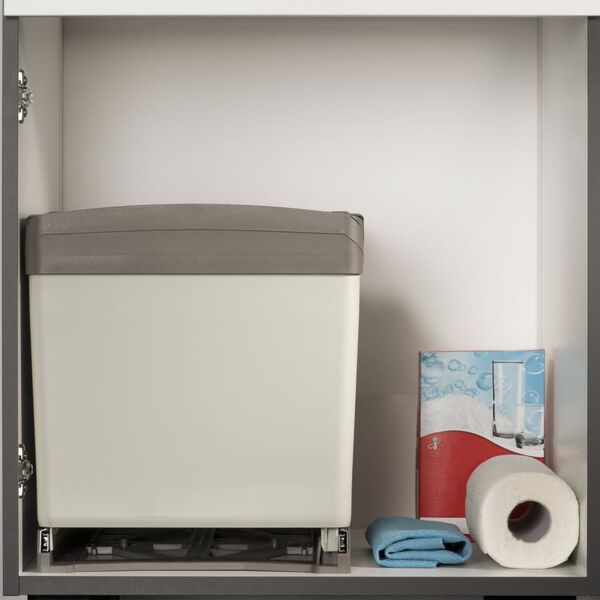 eyckhaus Källsortering för skåp utdragbar 2x21 L grå