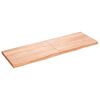 vidaXL V&auml;gghylla ljusbrun 180x60x(2-6) cm behandlad massiv ek