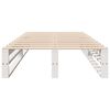 vidaXL Sängram utan madrass vit 90x190 cm massiv furu