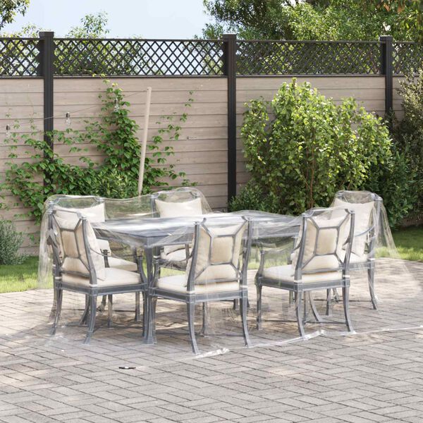 vidaXL Tarpaulin med &ouml;glor Transparent 3 x 3 m polyeten