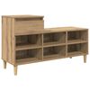 vidaXL Skosk&aring;p 102 x 36 x 60 cm Konstruerat tr&auml; Artisan Ek