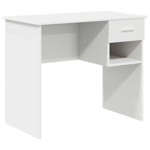 vidaXL Skrivbord Vit 90 x 49 x 75 cm Konstruerat tr&auml;