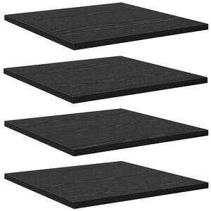 vidaXL Bokhylla Br&auml;da 3 niv&aring;er 4 st 40 x 40 x 1,5 cm Konstruerat tr&auml;