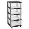 Curver Essentials Byr&aring; 80L transparent och svart