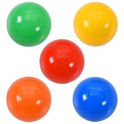 vidaXL Lektält med 250 bollar flerfärgat 338x123x111 cm