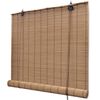vidaXL Rullgardin bambu 2 st 80 x 160 cm brun