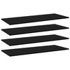 vidaXL Hyllplan 4 st svart 100x40x1,5 cm konstruerat tr&auml;