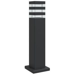 vidaXL Utomhusgolvlampa svart 50 cm aluminium