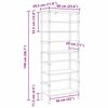 vidaXL Hyllsystem Gammalt tr&auml; 60 x 29,5 x 149 cm Konstruerat tr&auml;
