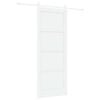vidaXL Skjutd&ouml;rr ORKDAL 83 x 211 cm Konstruerat tr&auml; Vit
