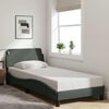vidaXL Bed Frame "Dover" Dark Grey 90x200 cm Fabric