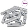vidaXL Muttern 12 st Zinkbelagd 60 x 12 mm J&auml;rn