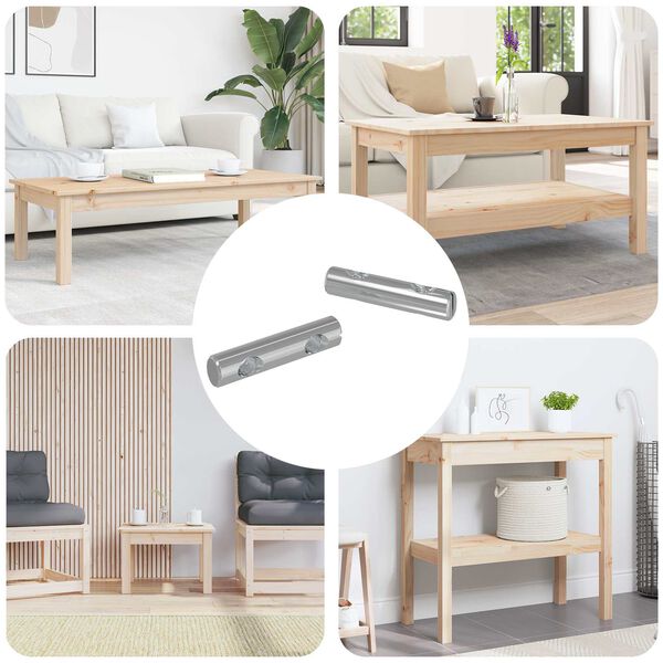 vidaXL Muttern 2 pcs Zinkbelagd 60 x 12 mm J&auml;rn