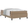 vidaXL S&auml;ngram med madrass Cappuccino 120 x 190 cm tyg