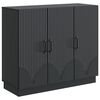 vidaXL Sideboard Svart 89 x 34,5 x 77 cm Konstruerat tr&auml;