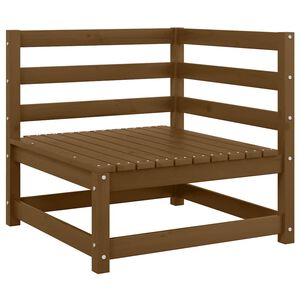 vidaXL H&ouml;rnsektion till tr&auml;dg&aring;rdssoffa honungsbrun massiv furu