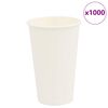 vidaXL Kaffekoppar i papper 1000 st 16oz 400ml vit