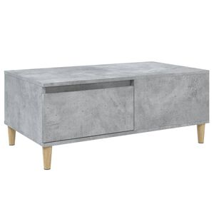 vidaXL Soffbord betonggr&aring; 90x50x36,5 cm konstruerat tr&auml;
