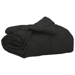 vidaXL Sommar Duvet Svart 200 x 135 cm Mikrofiber