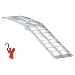 vidaXL Motorcykel Ramp Silver 340 kg per styck Aluminium