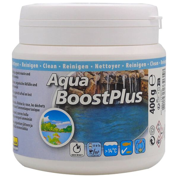 Ubbink Reng&ouml;ringsmedel f&ouml;r dammvatten Aqua Boost Plus 400g f&ouml;r 6500L