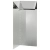 vidaXL Snigelfence 10 x 10 x 25 cm Galvaniserat st&aring;l Silver