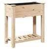 vidaXL Tr&auml;dg&aring;rdsplanterare Beige 71 x 37 x 76,5 cm Massivt Furu