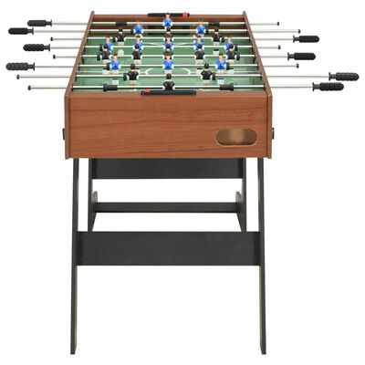 vidaXL Fotbollsbord hopfällbart 121x61x80 cm brun