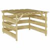 vidaXL Gr&auml;sklippare Garage Brun 84 x 80 x 56 cm Impregnerad furu