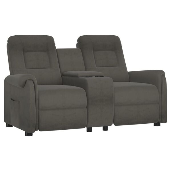 vidaXL Massagefåtölj med kopphållare 2-sits