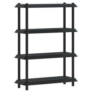 vidaXL Hyllsystem 4 niv&aring;er 100 x 40 x 136,5 cm PP Antracit