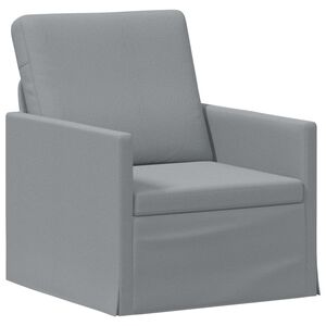 vidaXL Enkel soffa Ljusgr&aring; 70 x 81 x 82 cm Tyg