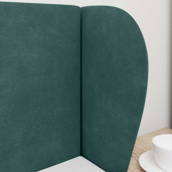 vidaXL S&auml;nggavel &Ouml;ra Gr&ouml;n 40 x 23 x 6 cm Sammet