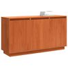 vidaXL Sideboard Brun Ek 111 x 34 x 60 cm Massiv furu